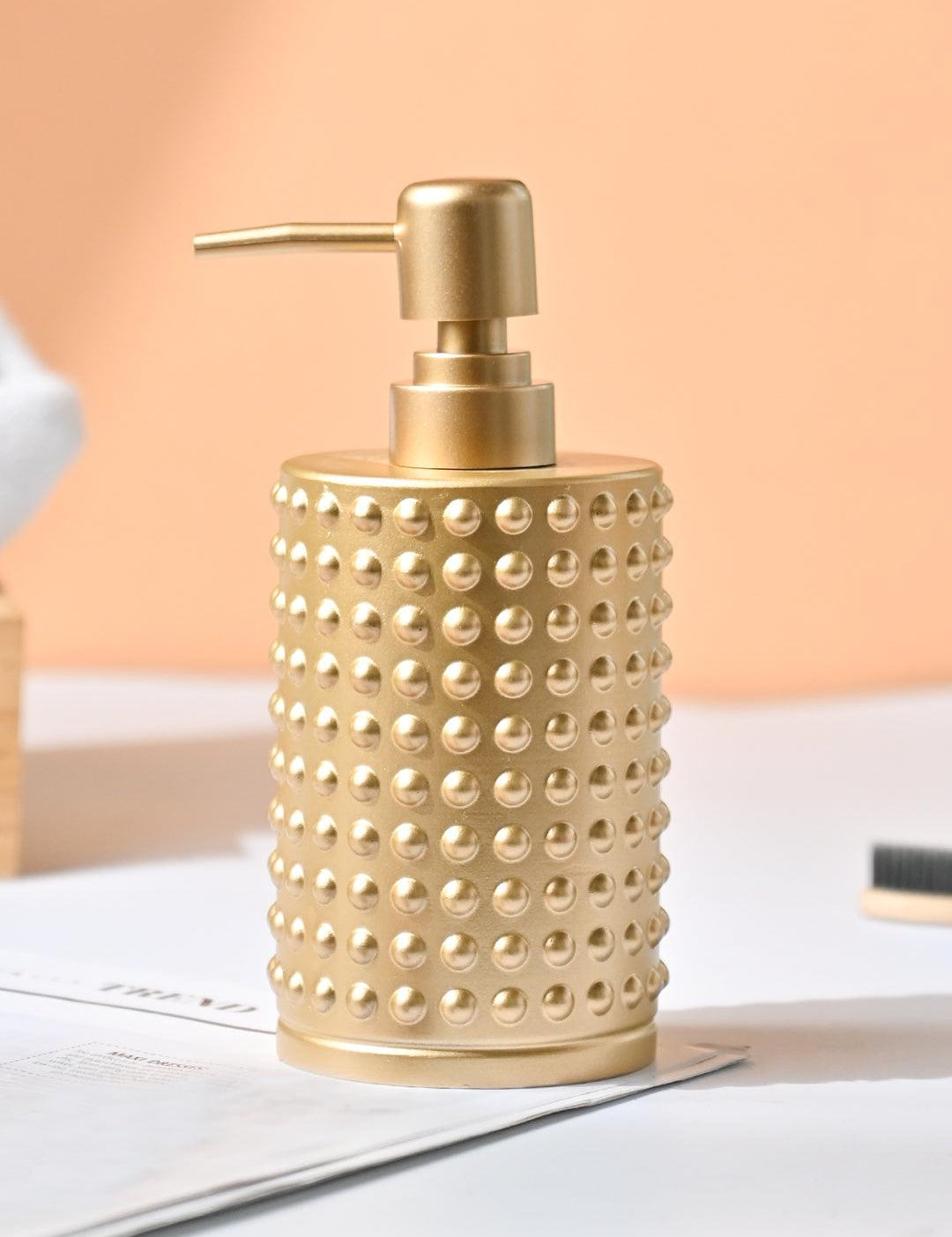 VON CASA Golden Soap Dispenser - 420Ml - MARKET99