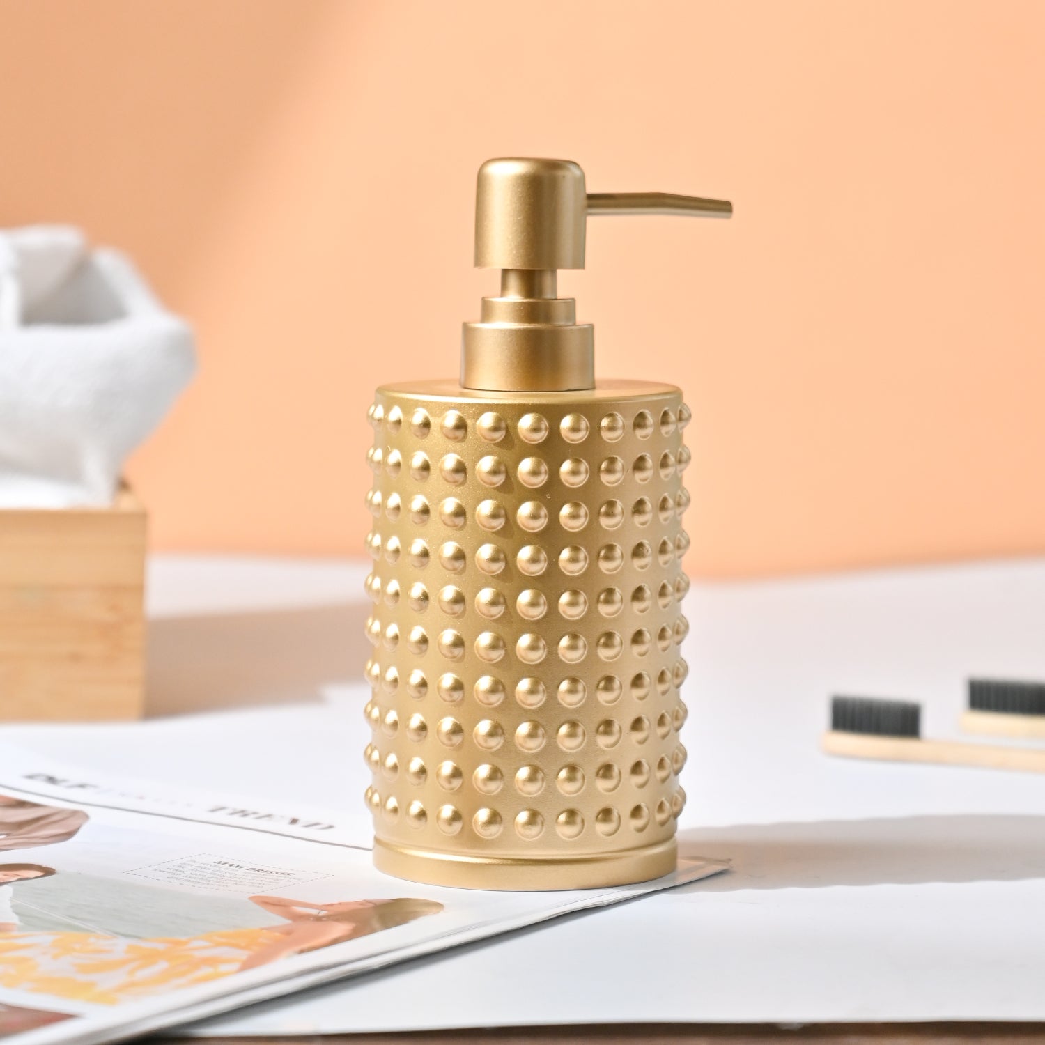 VON CASA Golden Soap Dispenser - 420Ml