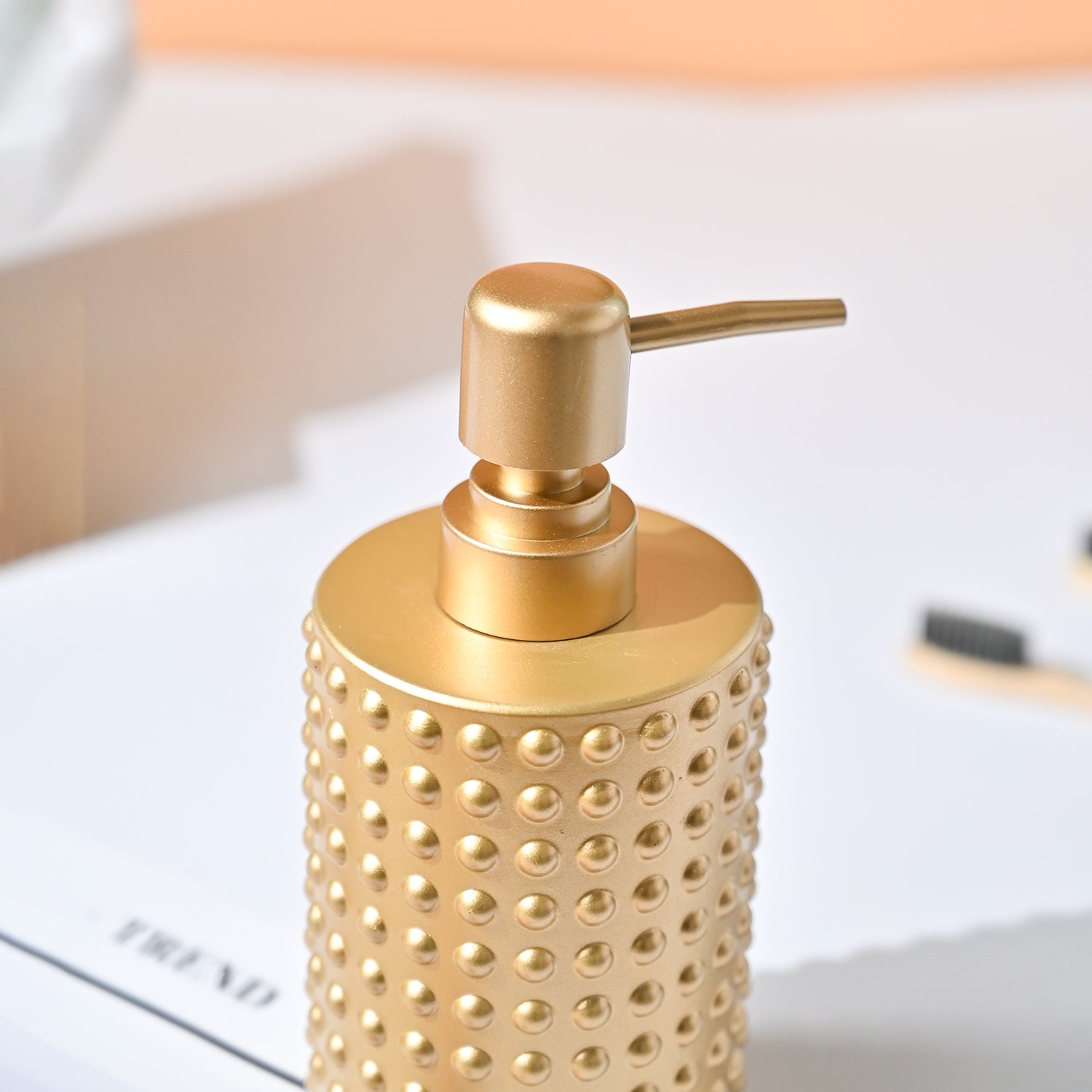 VON CASA Golden Soap Dispenser - 420Ml