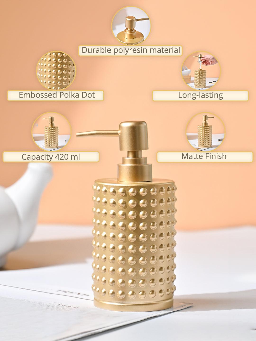 VON CASA Golden Soap Dispenser - 420Ml