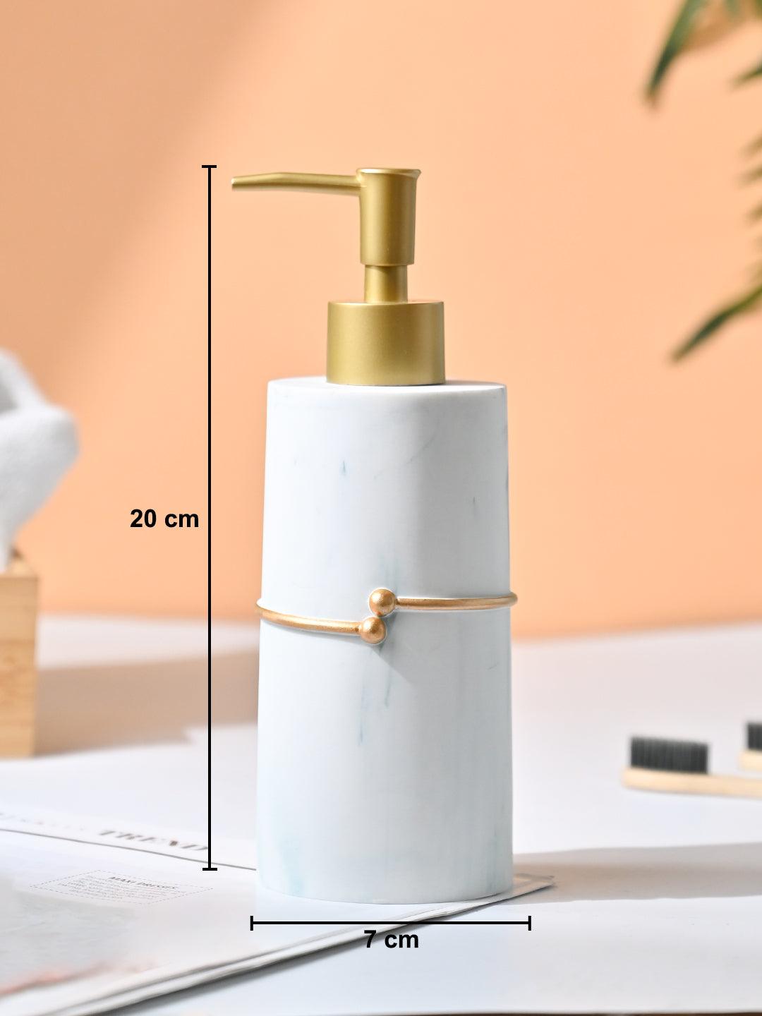 VON CASA White & Green Soap Dispenser - 300Ml - MARKET99