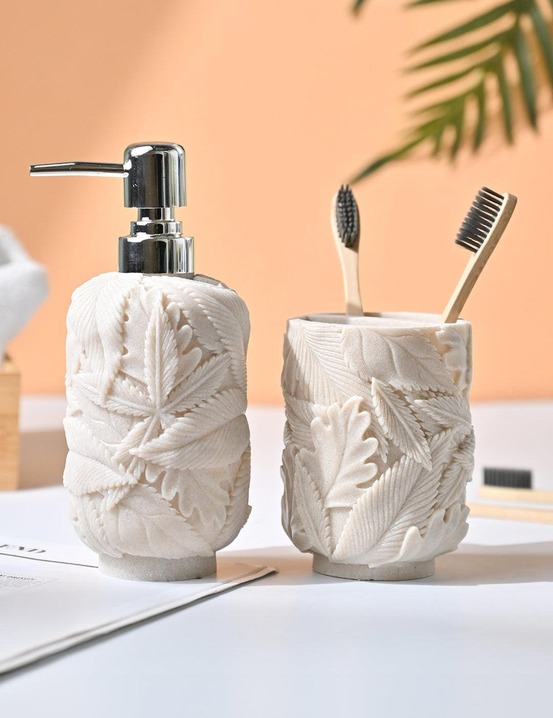 VON CASA Off White Bathroom - Set Of 2 - MARKET99