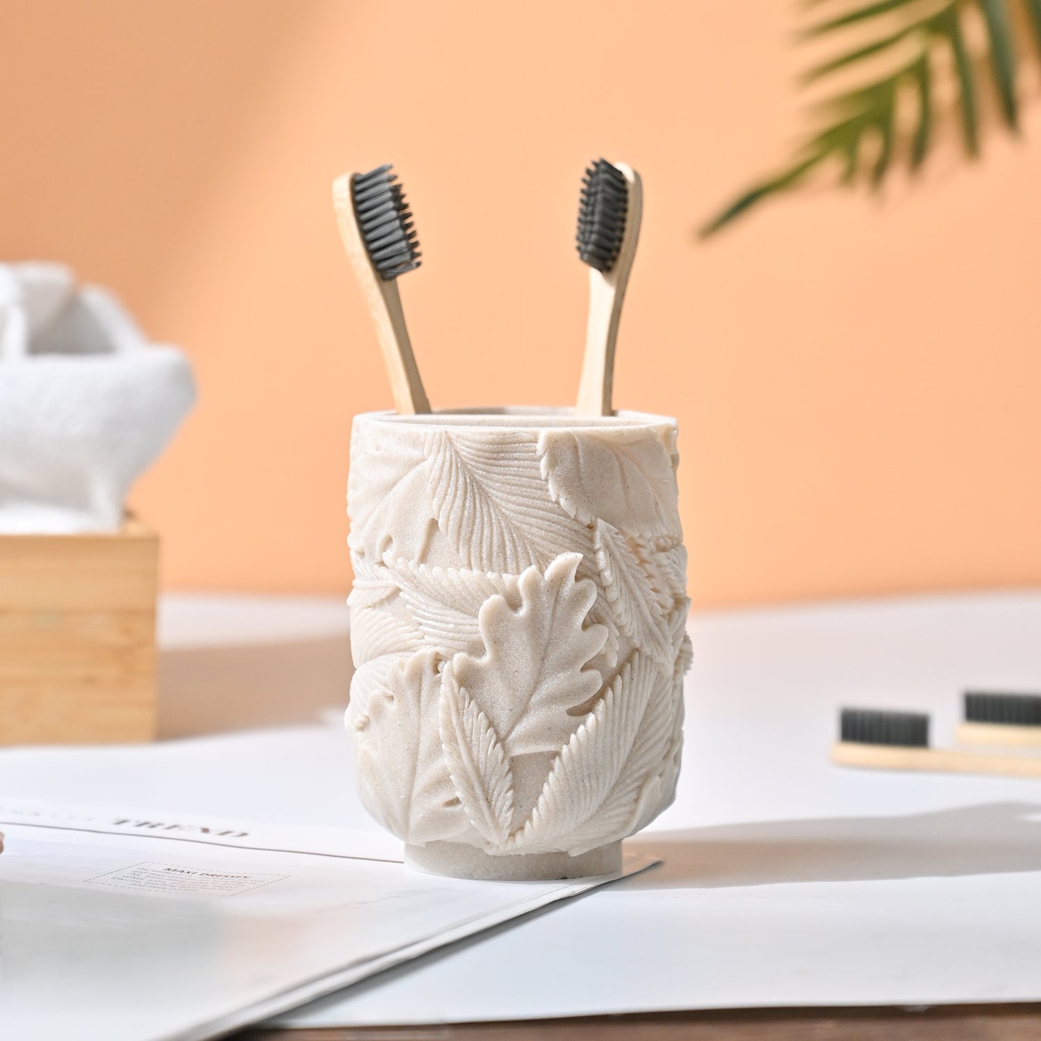 VON CASA Off White Bathroom - Set Of 2