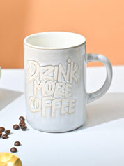 VON CASA Light Blue Mug (Drink More Coffee) - 420Ml - MARKET99