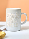 VON CASA Light Blue Mug (Drink More Coffee) - 420Ml - MARKET99