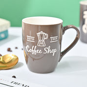 VON CASA Brown Mug (Coffee Shop) - 340Ml