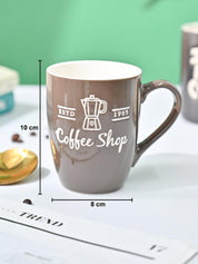 VON CASA Brown Mug (Coffee Shop) - 340Ml - MARKET99