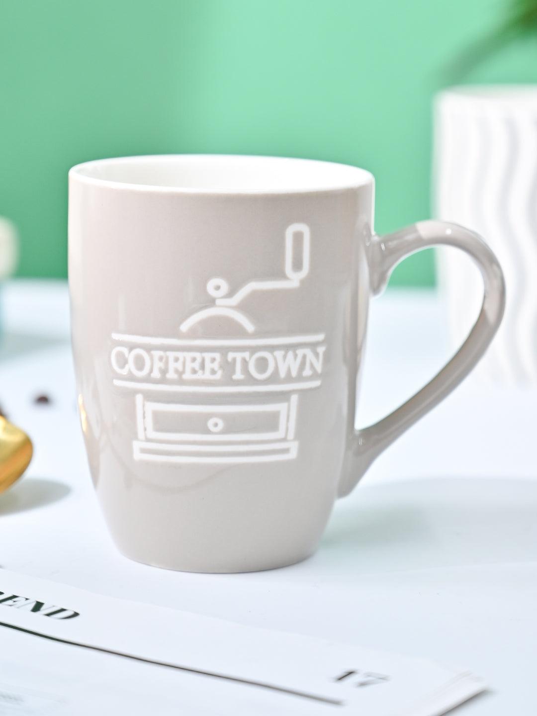 VON CASA Cream Mug (Coffee Town) - 340Ml - MARKET99