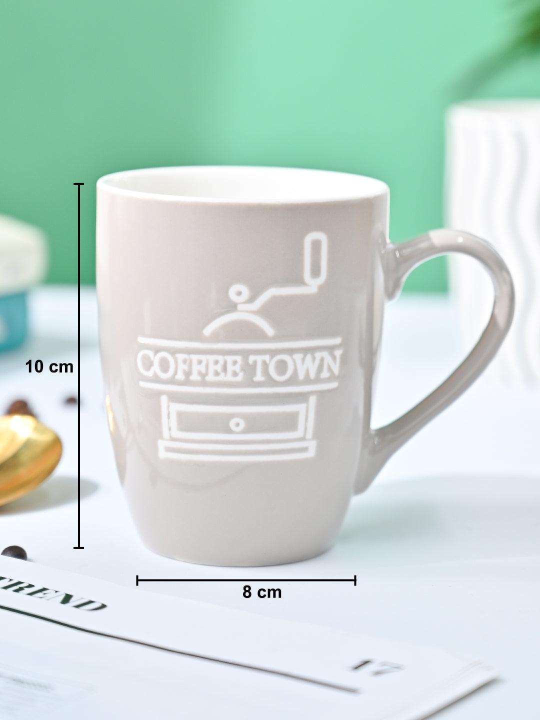 VON CASA Cream Mug (Coffee Town) - 340Ml - MARKET99