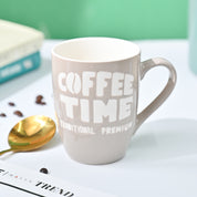 VON CASA Cream Mug (Coffee Time) - 340Ml