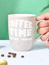 VON CASA Cream Mug (Coffee Time) - 340Ml - MARKET99