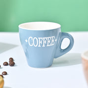 VON CASA Grey Coffee Mug - Set Of 2, 90Ml Each