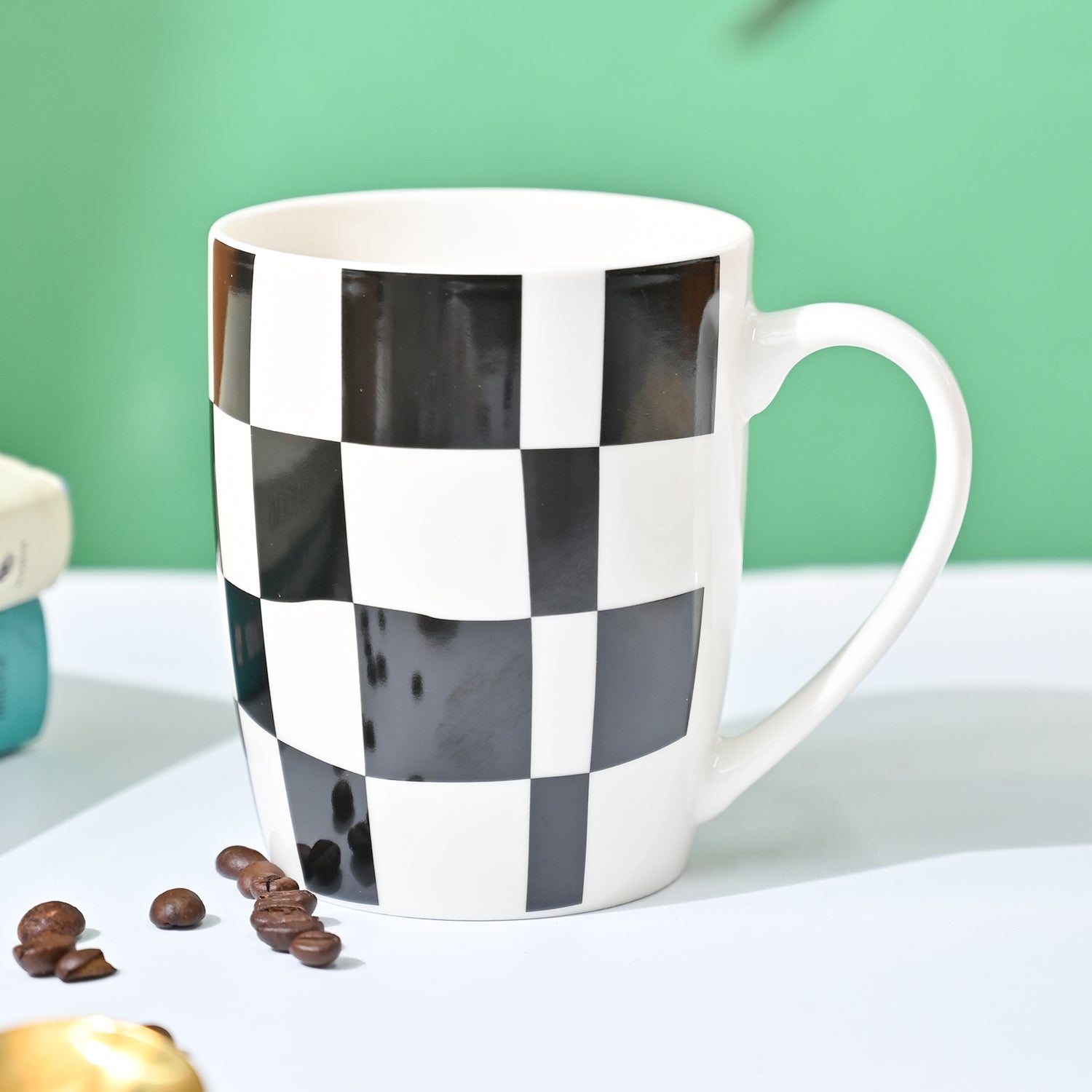 VON CASA Black & White Mug - 380Ml