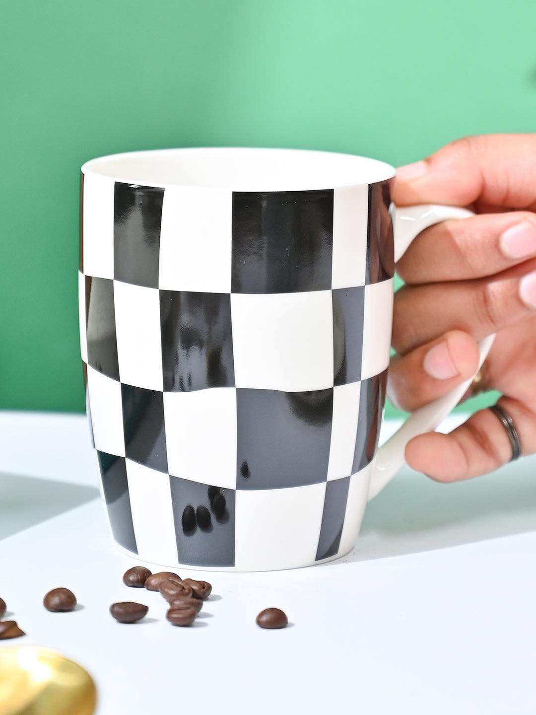 VON CASA Black & White Mug - 380Ml - MARKET99