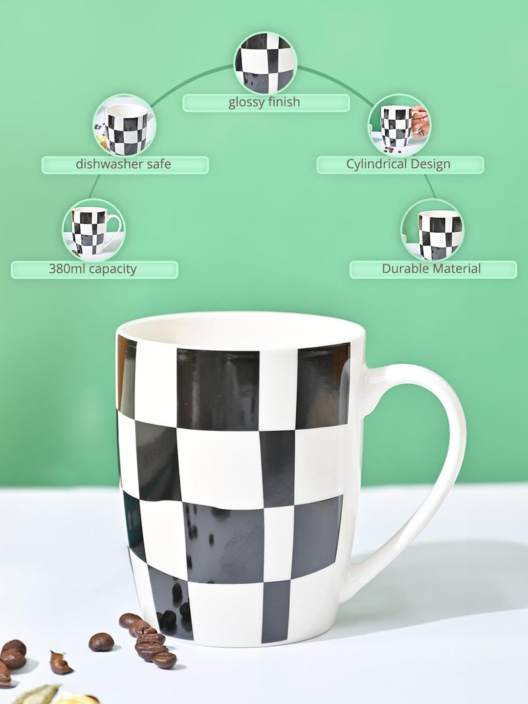 VON CASA Black & White Mug - 380Ml - MARKET99