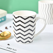 VON CASA Black & White Mug - 380Ml