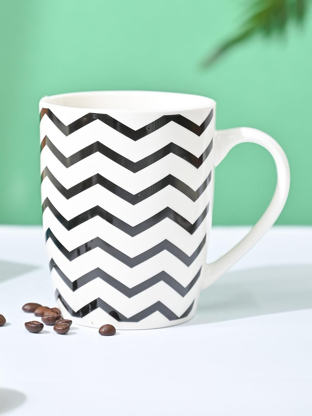 VON CASA Black & White Mug - 380Ml - MARKET99