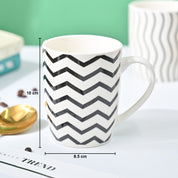 VON CASA Black & White Mug - 380Ml