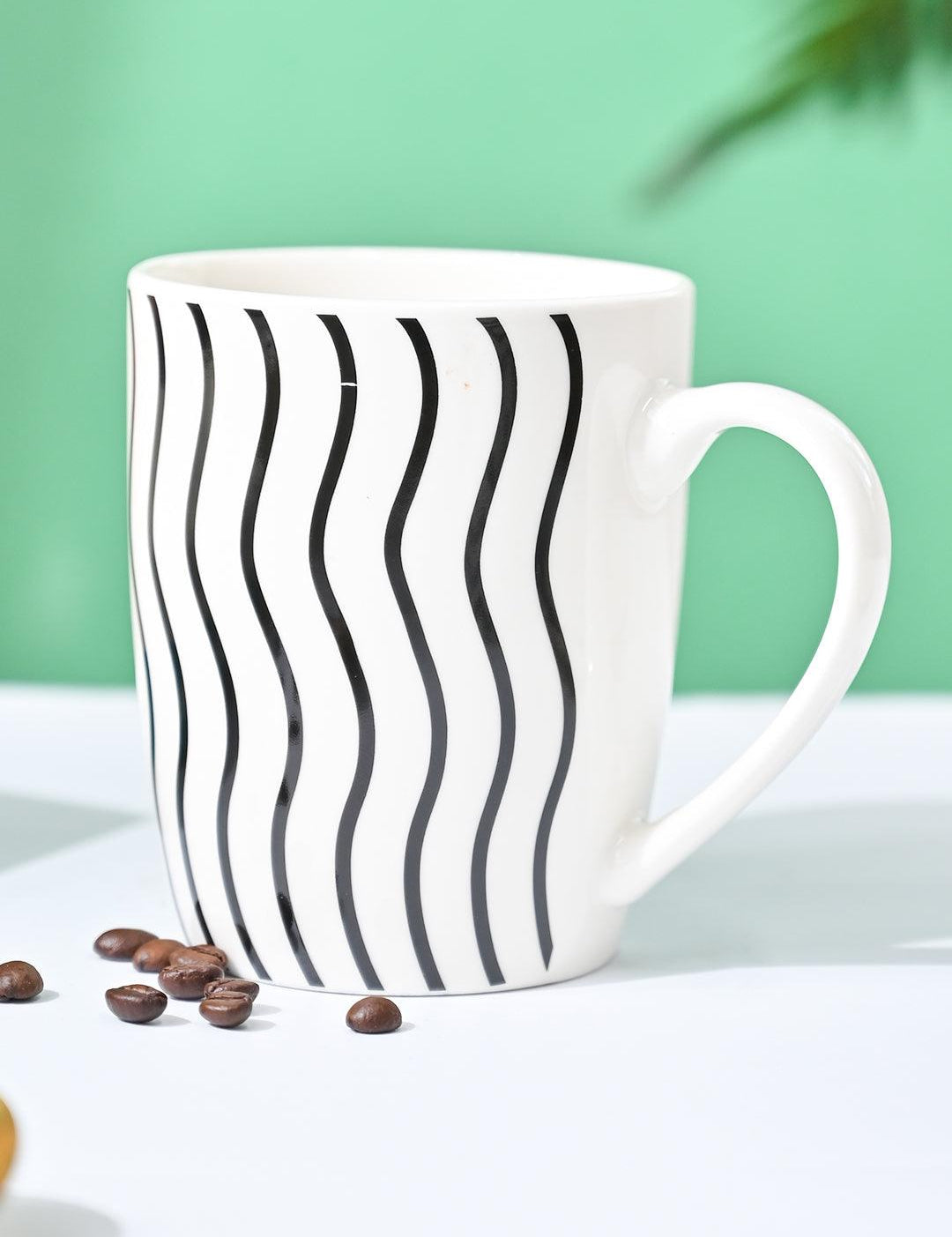 VON CASA Black & White Mug - 380Ml - MARKET99