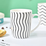VON CASA Black & White Mug - 380Ml