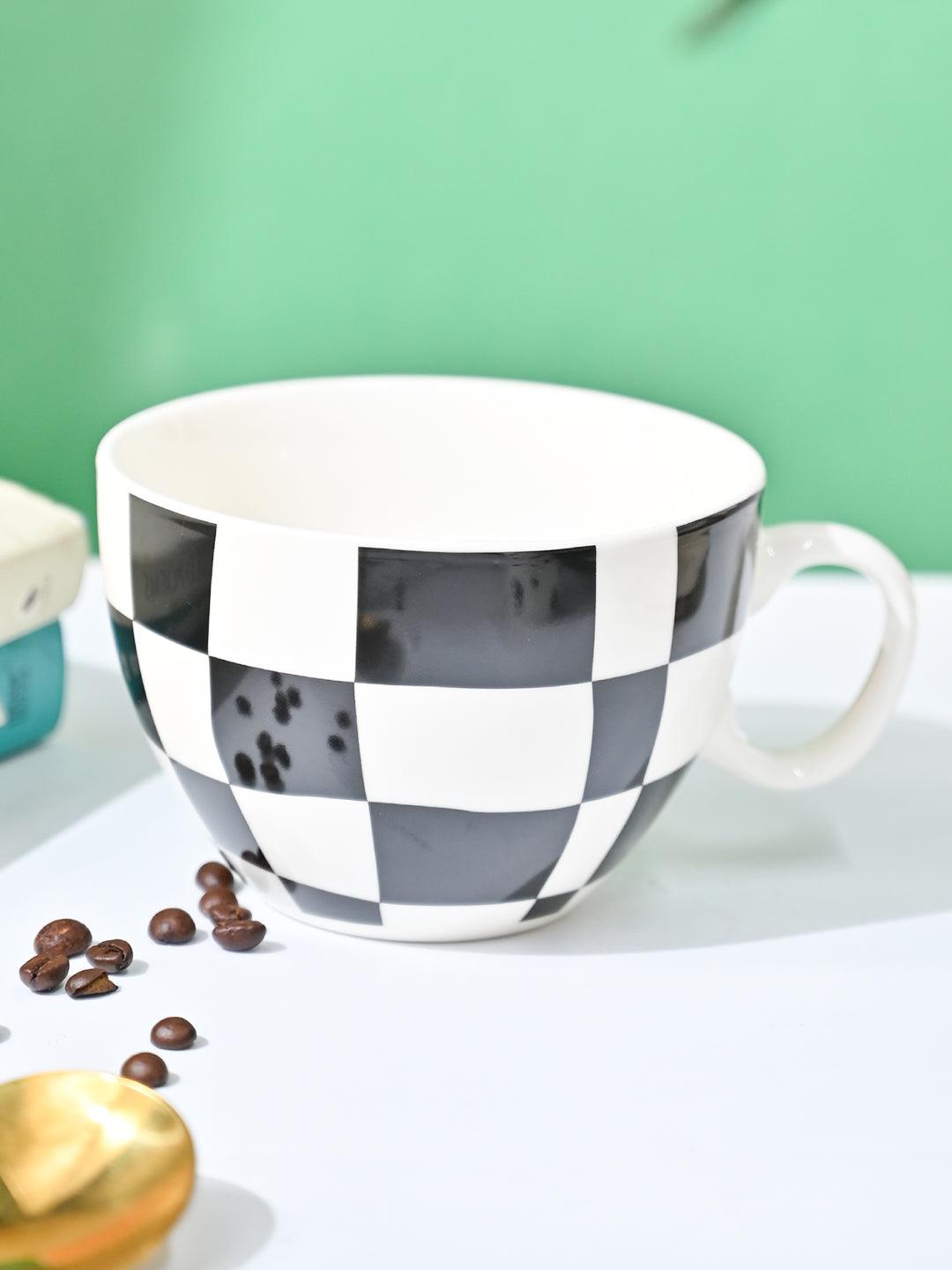 VON CASA Black & White Tea Cup - 420Ml