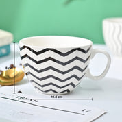 VON CASA Black & White Tea Cup - 420Ml