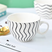 VON CASA Black & White Tea Cup - 420Ml