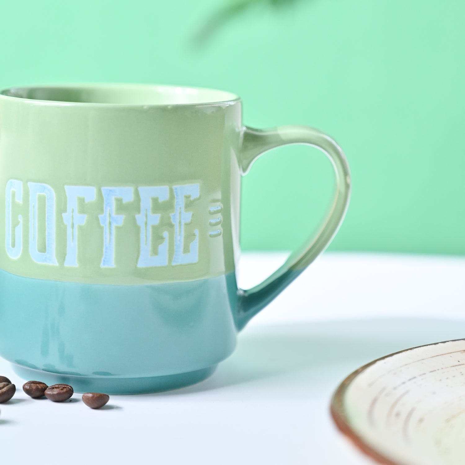 VON CASA Green Coffee Mug - 350Ml