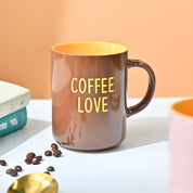 VON CASA Brown Mug (Coffee Love) - 420Ml