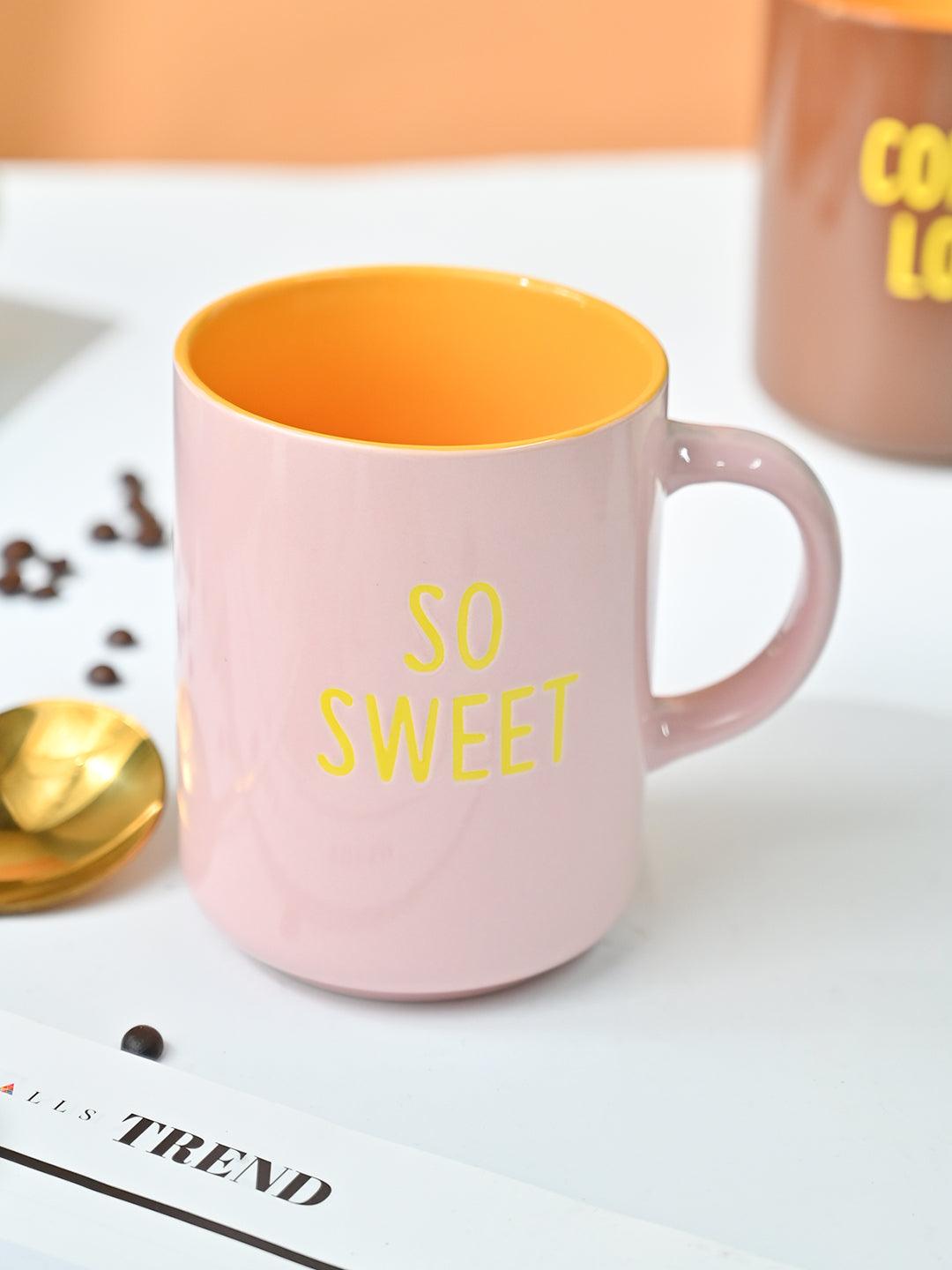 VON CASA Pink Mug (So Sweet) - 420Ml - MARKET99