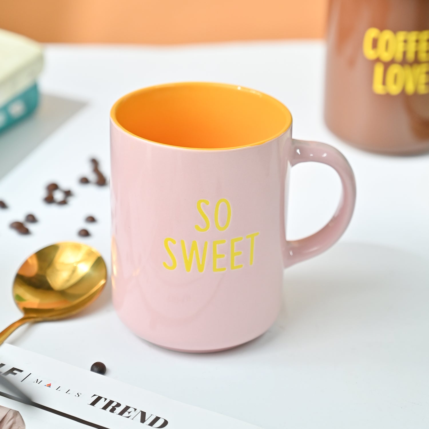 VON CASA Pink Mug (So Sweet) - 420Ml