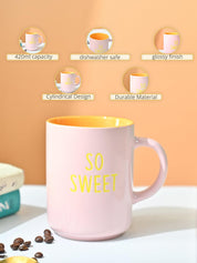 VON CASA Pink Mug (So Sweet) - 420Ml - MARKET99