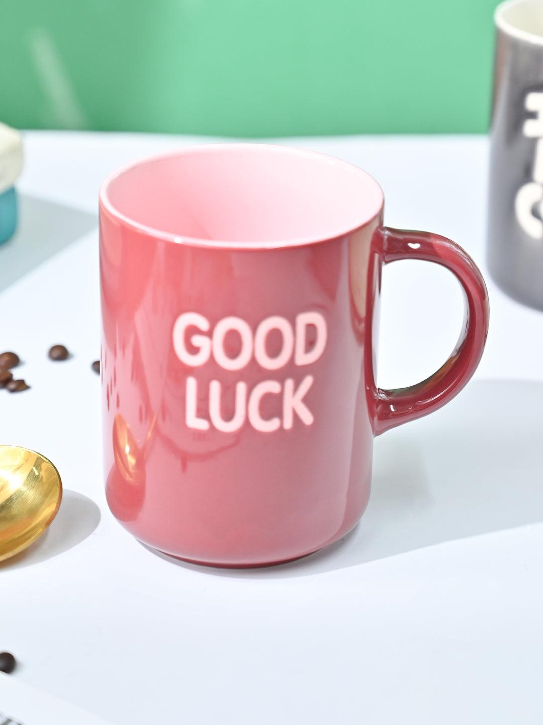 VON CASA Red Mug (Good Luck) - 420Ml - MARKET99