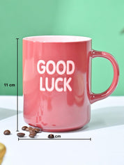 VON CASA Red Mug (Good Luck) - 420Ml - MARKET99