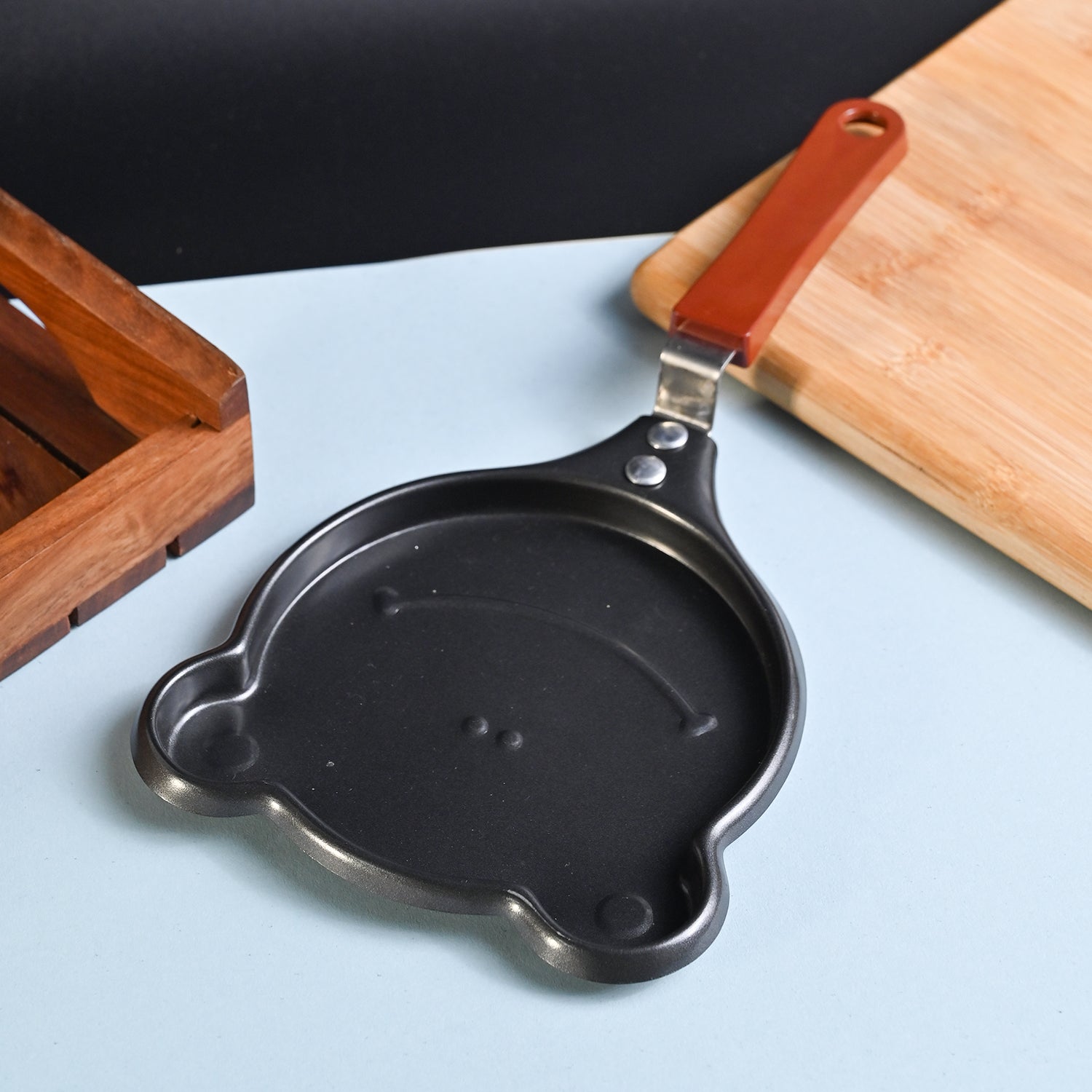 Market99 Black & Red Frying Pan