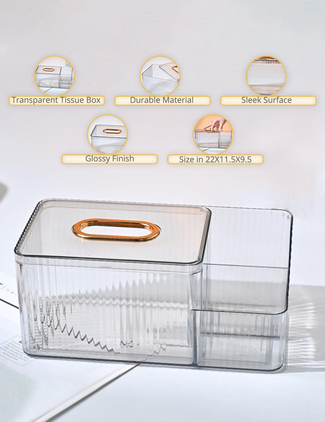 Market99 Transparent Tissue Box - MARKET99