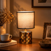 VON CASA Black & Gold Table Lamp