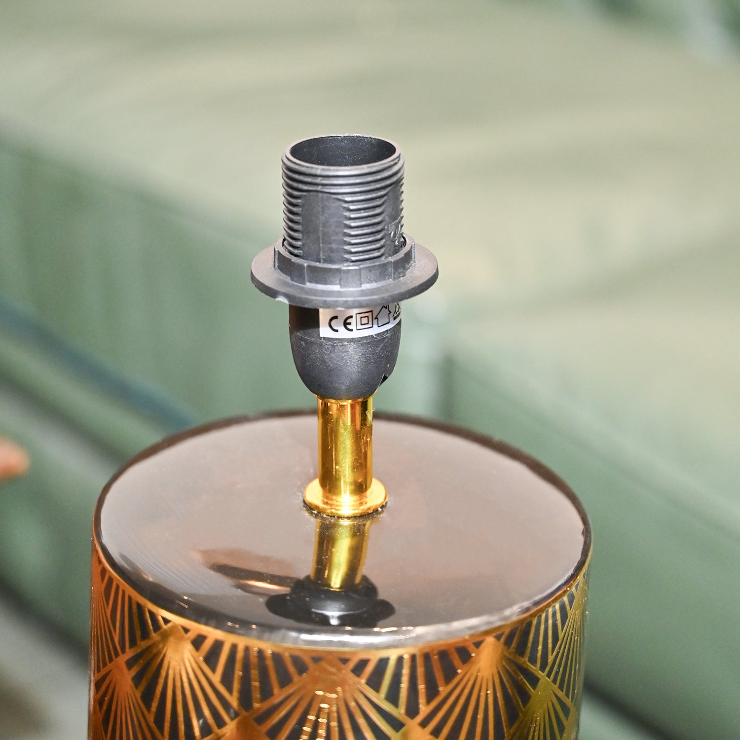 VON CASA Black & Gold Table Lamp
