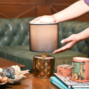 VON CASA Black & Gold Table Lamp