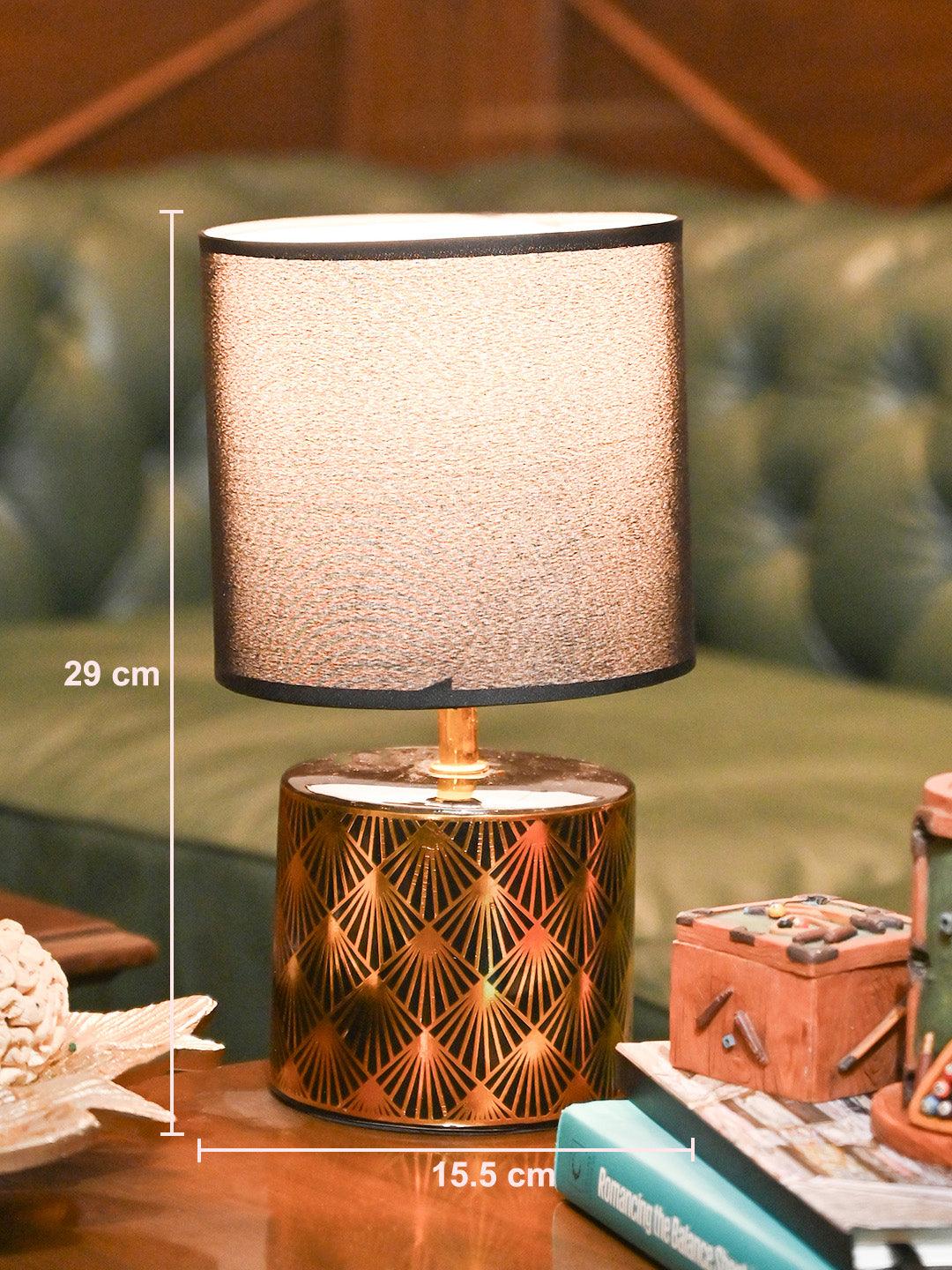 VON CASA Black & Gold Table Lamp - MARKET99