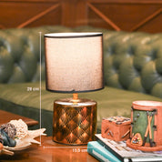 VON CASA Black & Gold Table Lamp