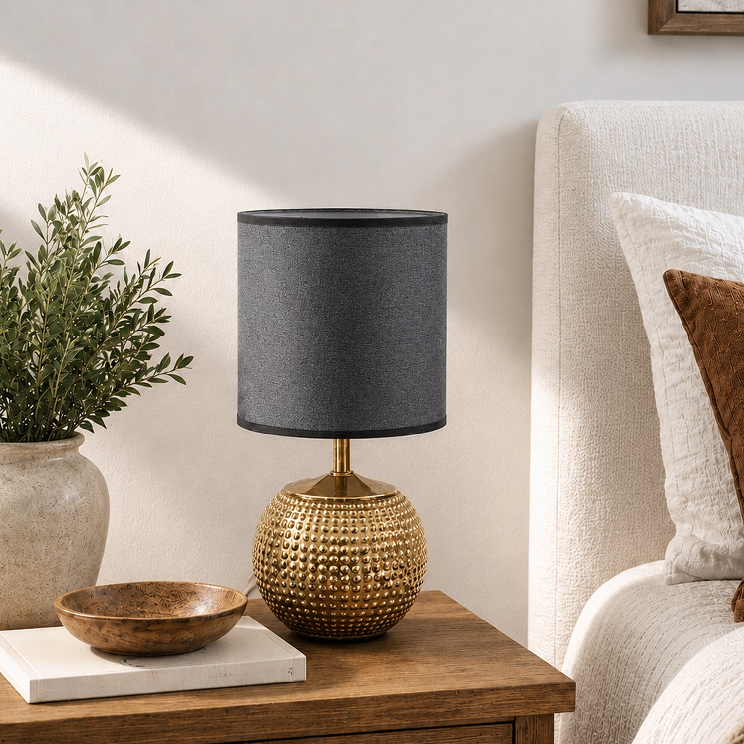 VON CASA Black& Golden Table Lamp
