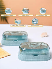 Market99 Plastic Teal Soap Dish Holders - MARKET99