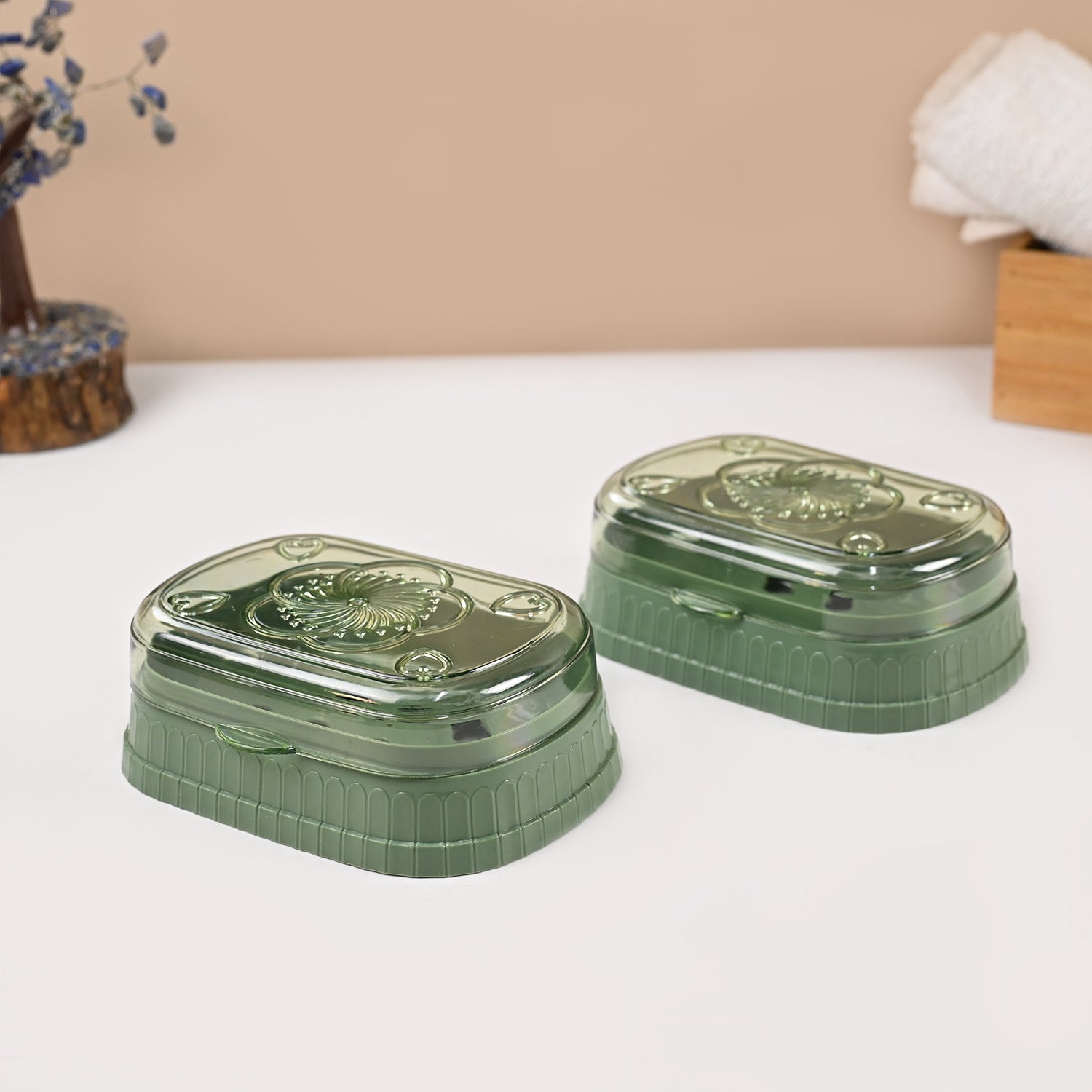 Market99 Plastic Teal Soap Dish Holders