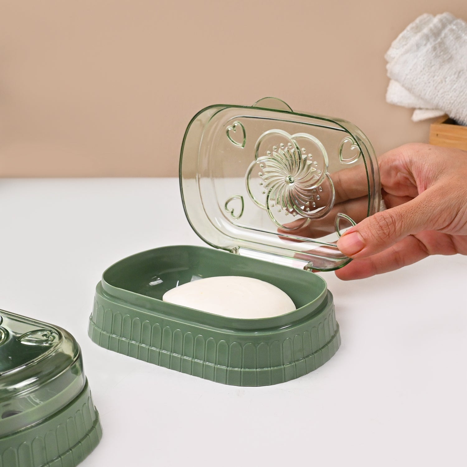 Market99 Plastic Teal Soap Dish Holders