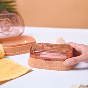 Market99 Plastic Peach & Beige Soap Dish Holders
