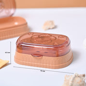 Market99 Plastic Peach & Beige Soap Dish Holders