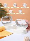 Market99 Plastic Off White Soap Dish - Set Of 2 - MARKET99