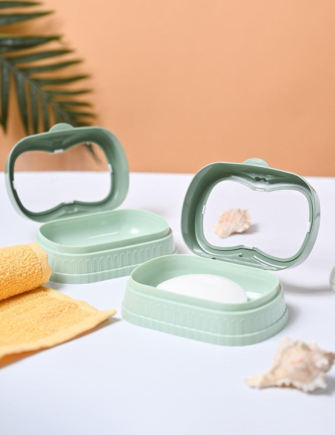 Market99 Plastic Green Soap Dish - Set Of 2 - MARKET99