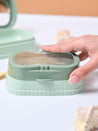 Market99 Plastic Green Soap Dish - Set Of 2 - MARKET99